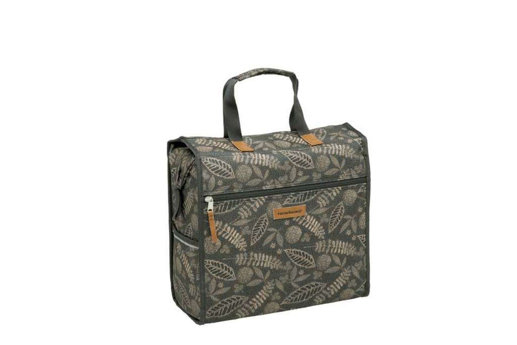 Enkele Fietstas - New Looxs - Lilly - 18 Liter - Forest - Anthracite Enkele Fietstas - New Looxs - Lilly - 18 Liter - Forest - Anthracite